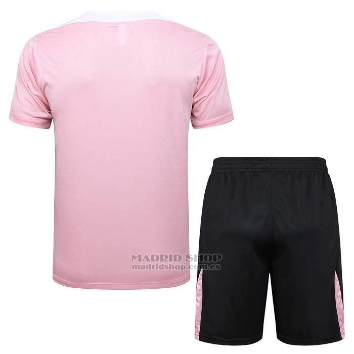Chandal del Paris Saint-Germain Jordan Manga Corta 2024-2025 Rosa - Pantalon Corto